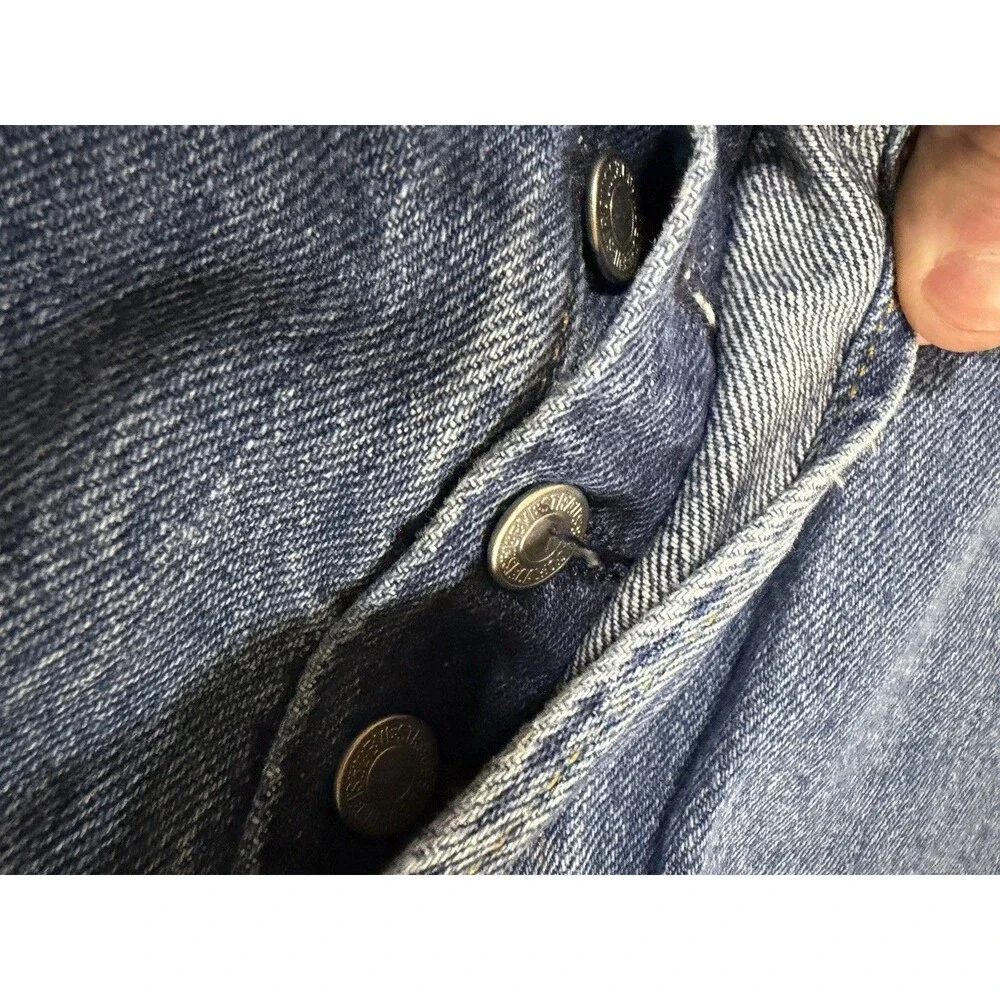 Levis 501 Button Fly Jeans Mens 33x30 Stone Wash Blue Casual Work Denim